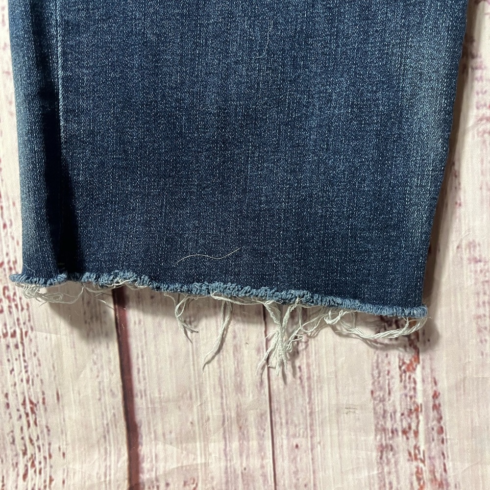 Liverpool Dark Blue Straight leg Jeans with raw hem - Picture 4 of 5